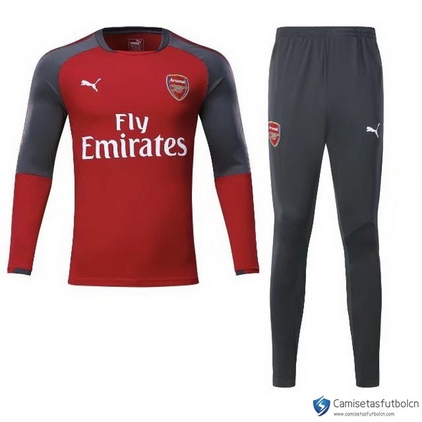 Chandal Arsenal Niño 2017-18 Rojo Gris Marino